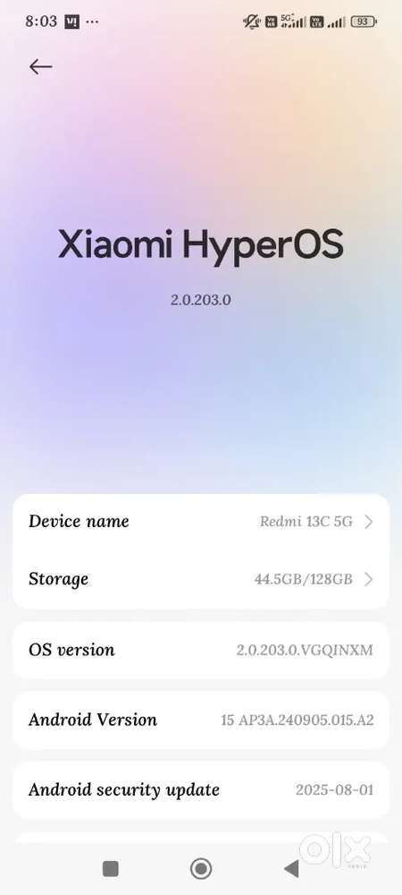Redmi 13c 5G With iPhone earphone