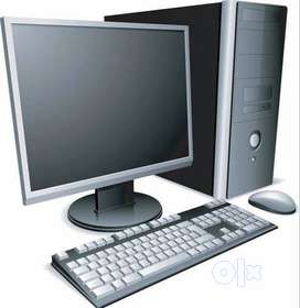 Desktop 21 computer 3.2ghz proceser,  DDR 3 4 GB ram, 256gb
