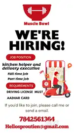 Delivery executive and kitchen helper