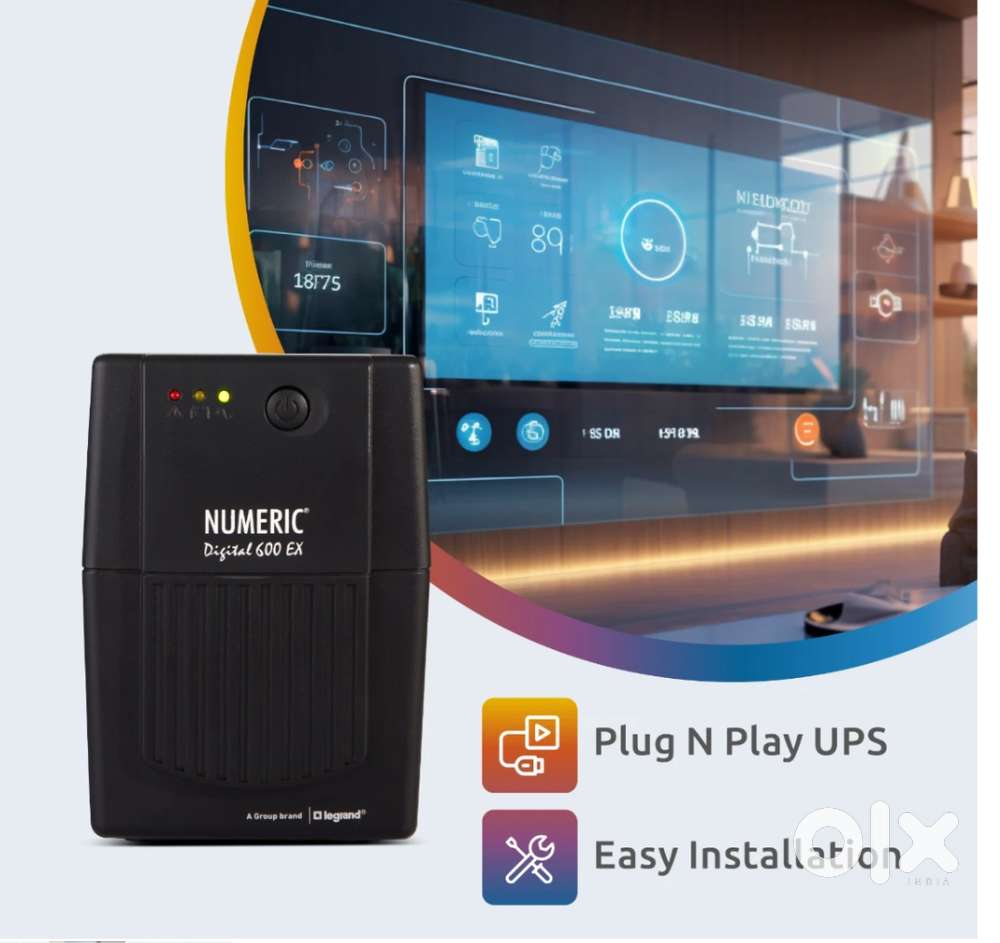 DIGITAL 600 EX, 600 VA UPS for Home Office, Routers, Gaming Consoles