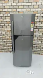 Double door with auto defrost lg company grey colour refrigerator