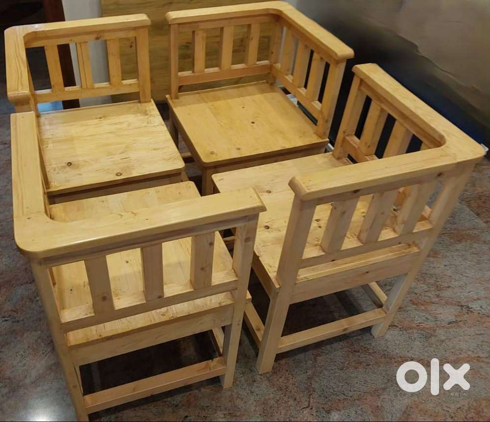 NEW Outdoor/Balcony Pine Teak Chairs (4 Nos) for SALE