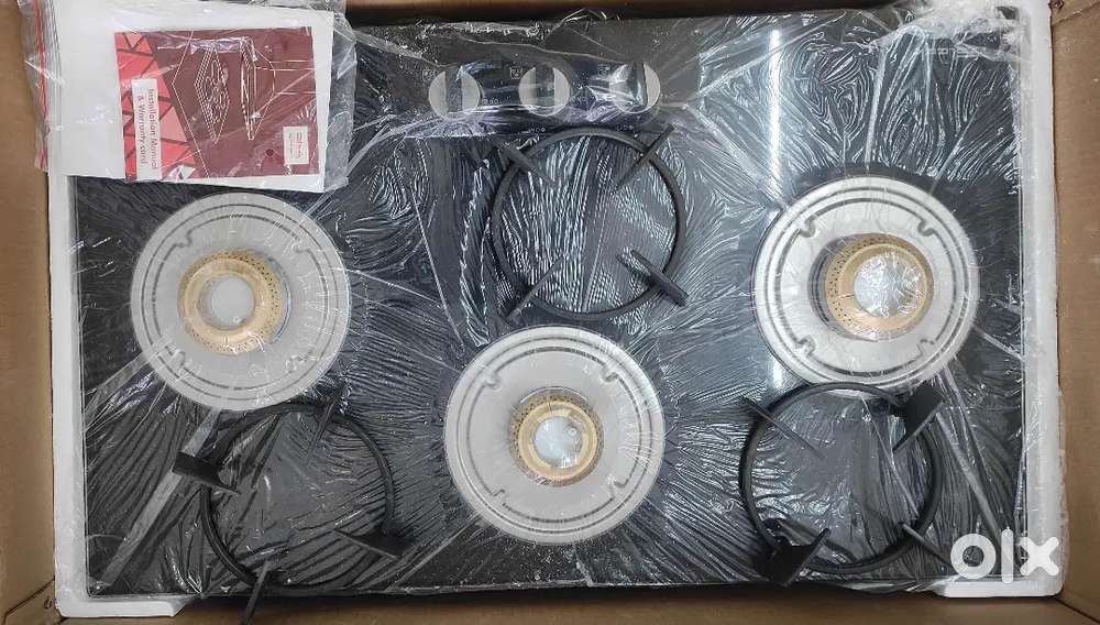 Sleek(by Asian Paints) Electra 3 brass Burner Hob Top Brand New