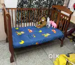 Baby crib with mattress