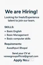 We're Hiring: Ecommerce Executive (Back Office Work)