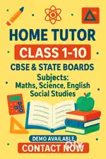 Home Tutor for Class 1-10  CBSE & State Boards