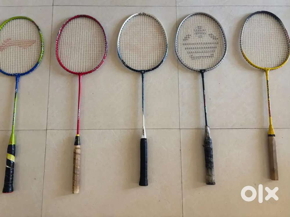 Set of 5 High-Quality Badminton Rackets(Cosco , Vicky   – Great Deal!