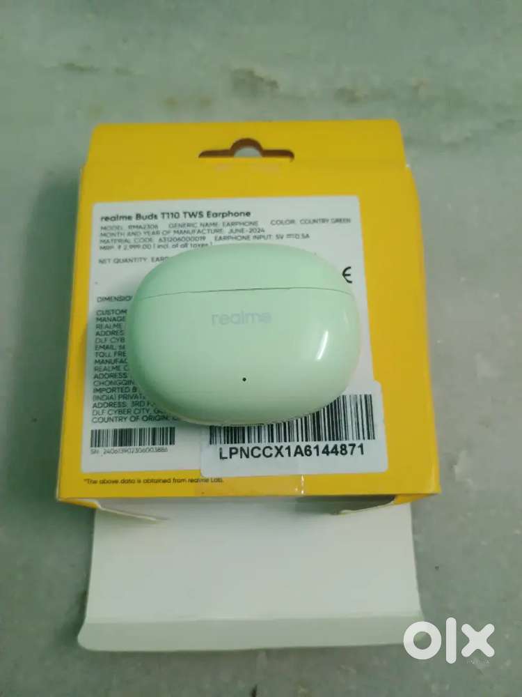 Realme Buds T110 – Almost New  Used 1 Day Only  With Box & Bill