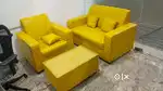 3+1+1  Box sofa set with premium quality with loose pillows in starf