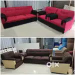 Shining Wood design fabric sofa set