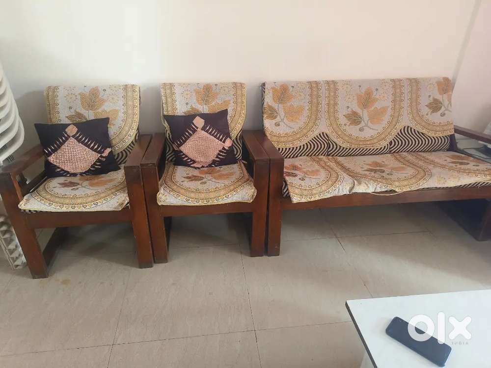 5 seater sofa wooden