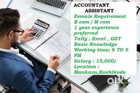 ACCOUNTANT ASSISTANT - MANKAVU