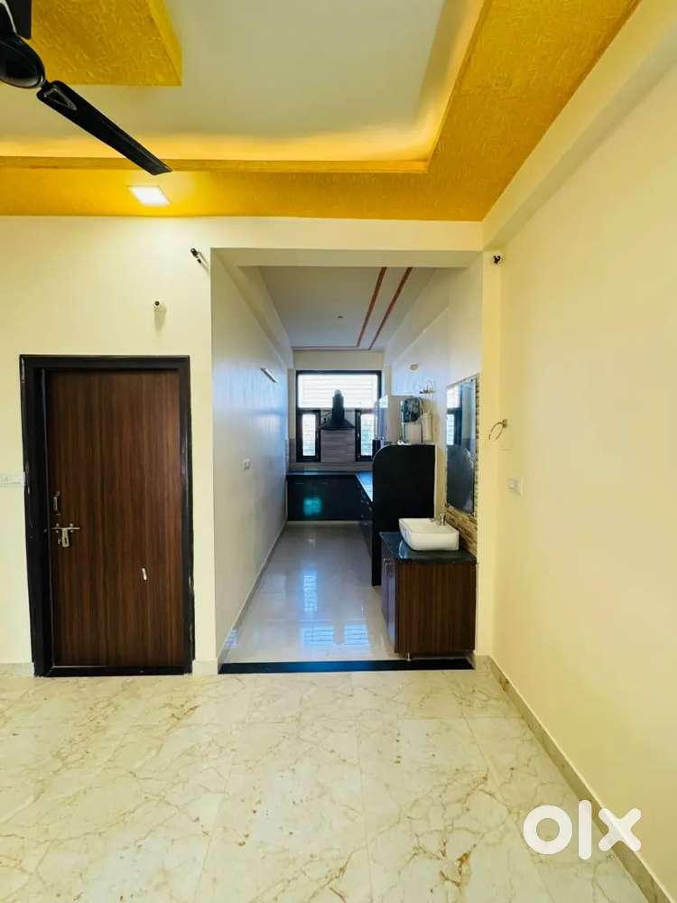 Small family and working girl and boys