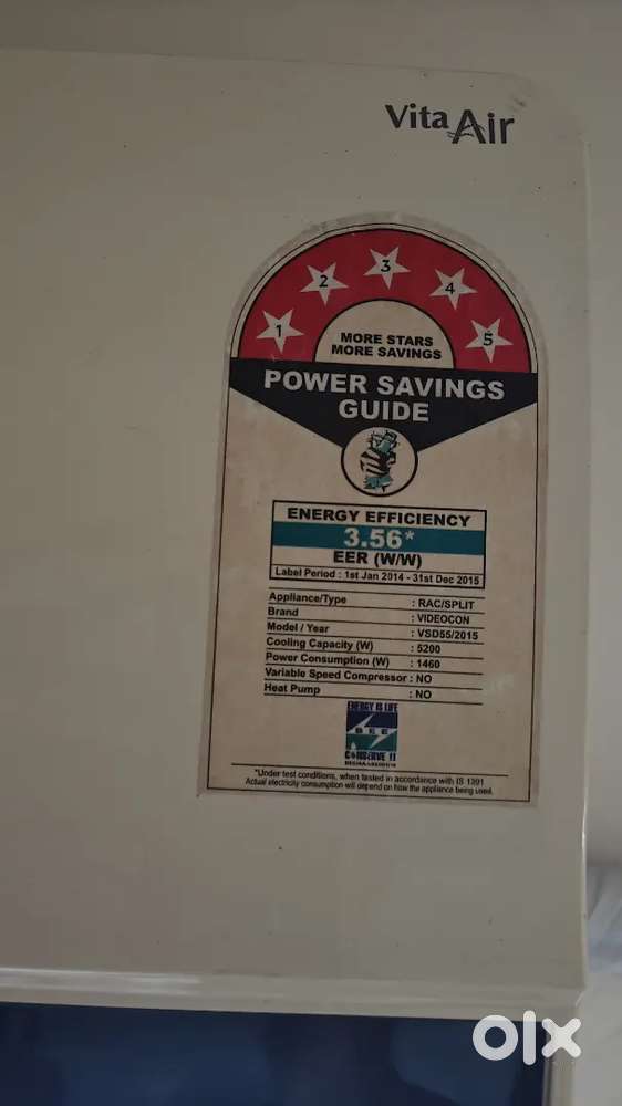 AC - VIDEOCON vita air 5 star 1.5 ton AC