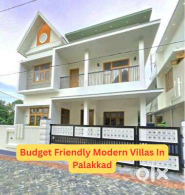 പാലക്കാട് ടൗൺ 10 മിനിറ്റ്; 90% ലോൺ ലഭ്യമായ വില്ലകൾ