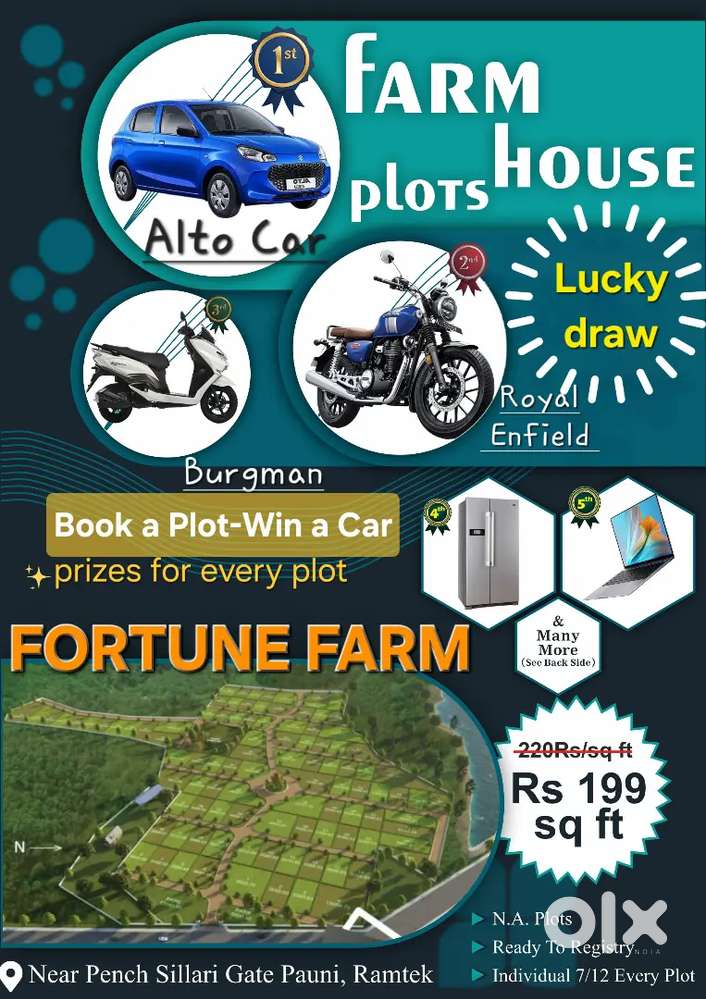 10 lakh me Ready to Registry plots aur lucky draw me jeeto CAR