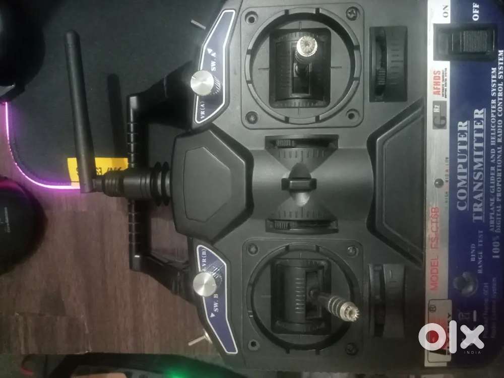 FlySky FS-CT6B-Channel Transmitter + FS-iA6 Receiver – Fully Working