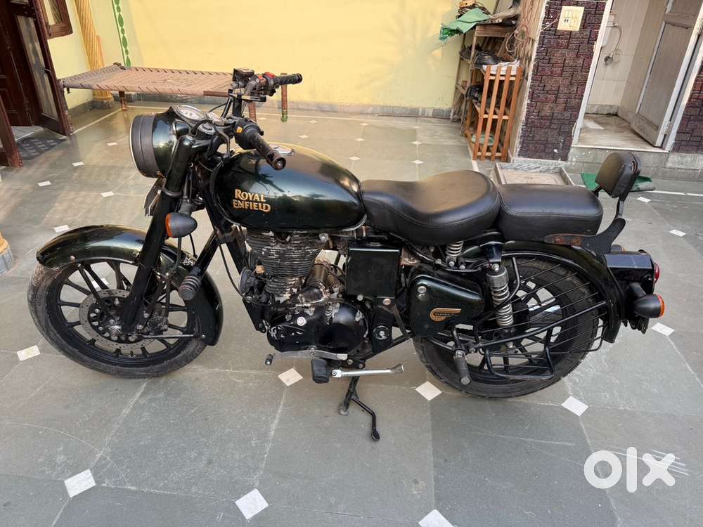 One hand army person self start bike