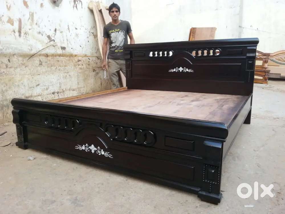 WOODEN BED AVAILABLE IN STARF FURNITURE