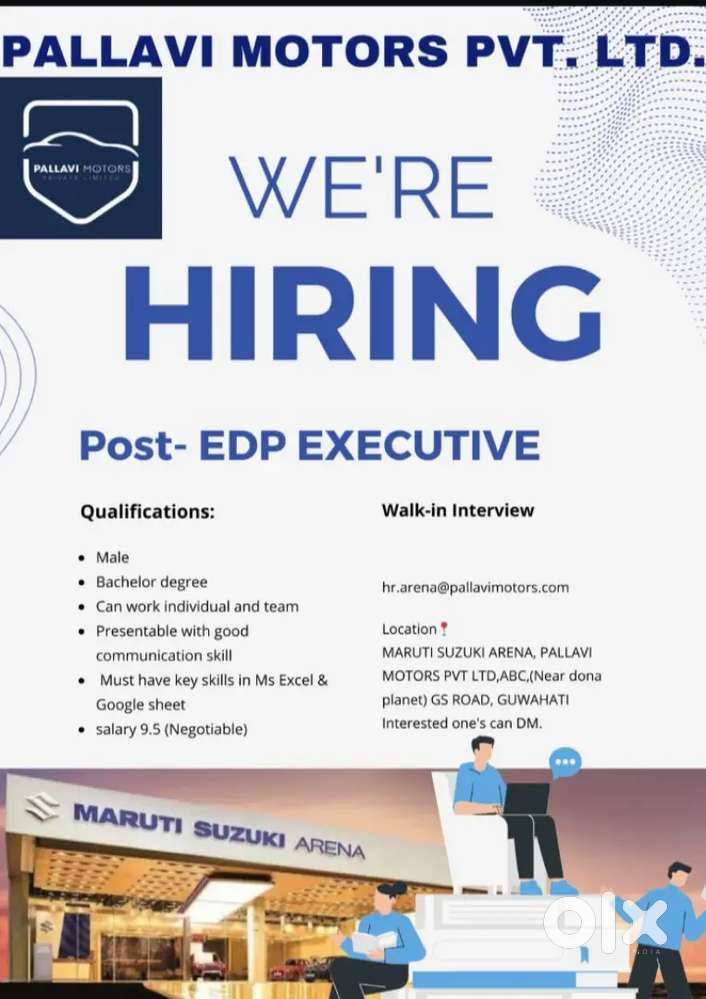 Job in EDP (Electronic Data Processing) Assistant.