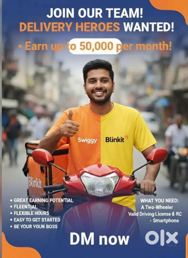 Delivery heros wanted.Limited requirement