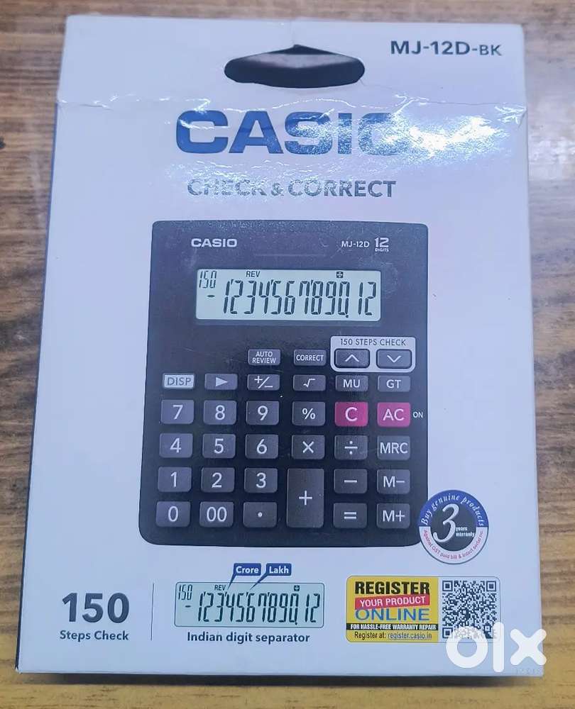 12 CASIO  digit calculater