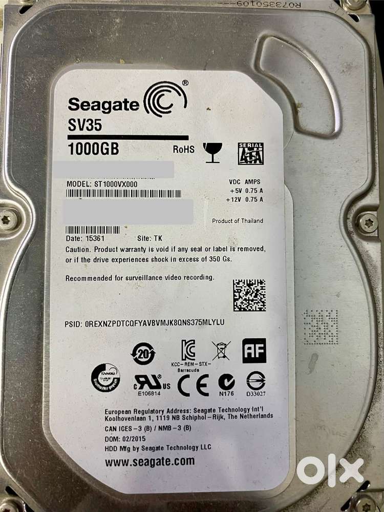 CP Plus 8 channel DVR with Seagate 1TB surveillance hdd