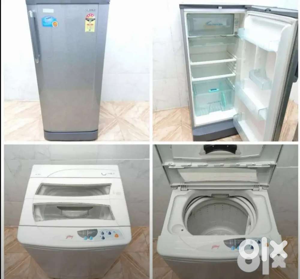 Be,. BCombo fridge ND washing machine Godrej ND Samsung