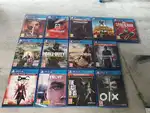 PS games cds & joystick, charger