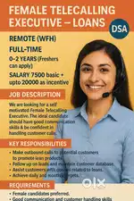 Female Telecalling Executive ( Remote )