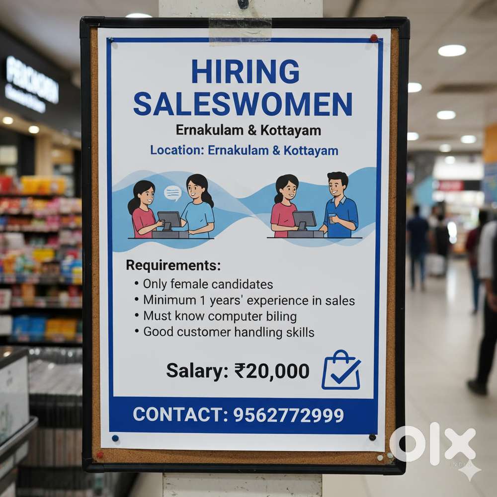 Female sales staff for store