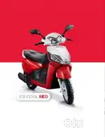 Gusto scooty red and white colour