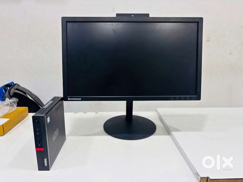 Lenovo ThinkCenter Tinny Desktop monitor set for corporates and studen