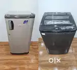 Whirlpool genius fridge &Godrej T/L washing machine with free shipping