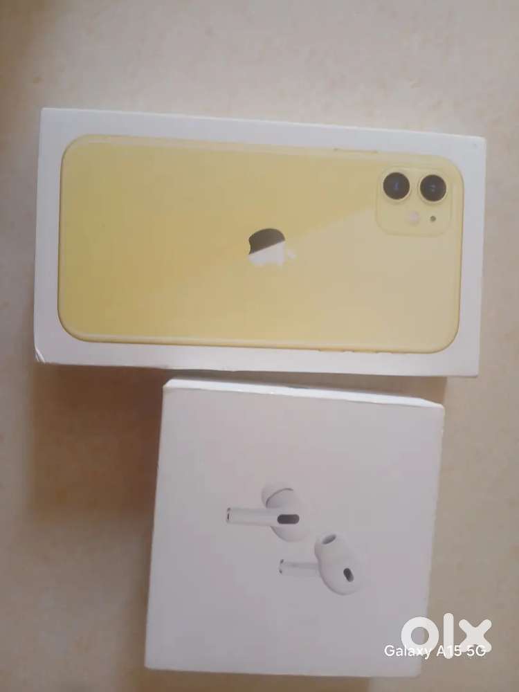 Iphone 11 yellow new/watch series 10 cellular new/airpods pro2 new