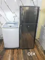 Samsung automatic washing machine & samsung chrome model refrigerator*