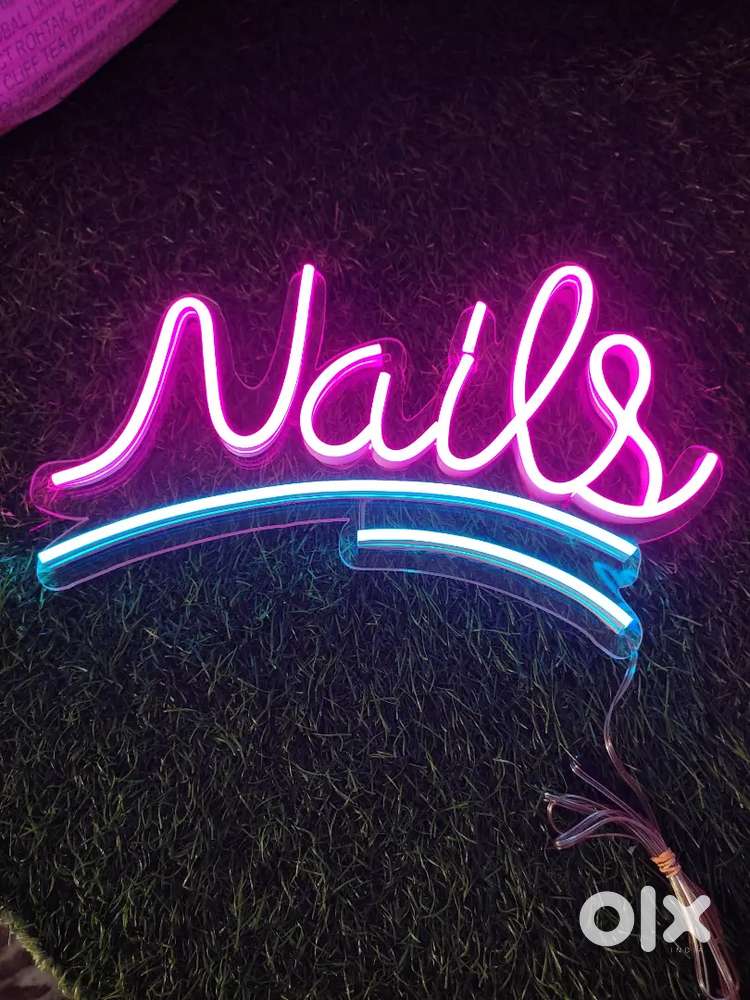 Nails neon light