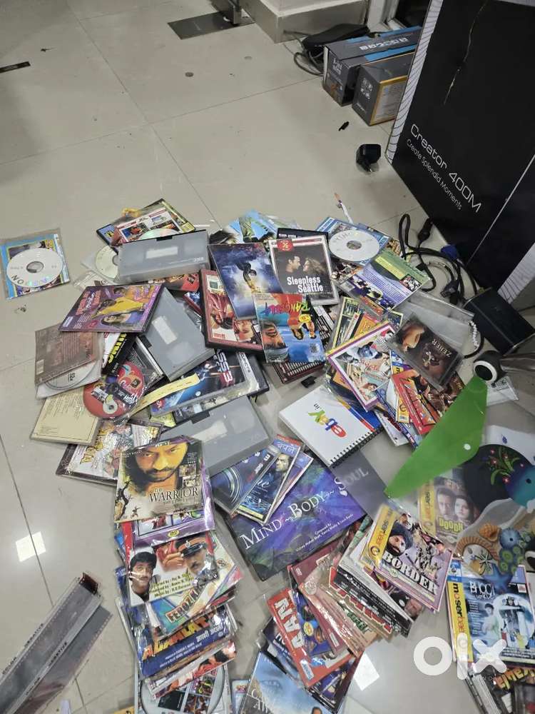 A lot of movies CDs & DVD.