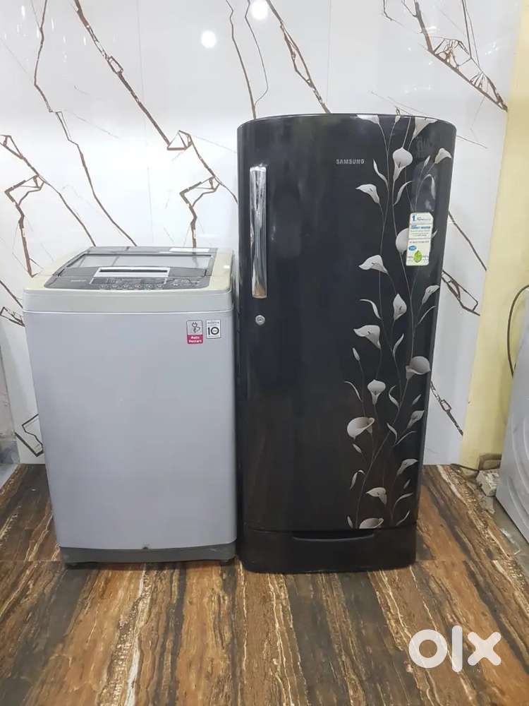 Samsung single door refrigerator and Samsung top load washing machine
