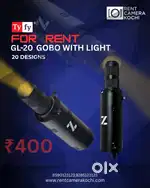 Ty fy Gobo kit, Gobo with light, Amaran spot light and Godox gobo rent