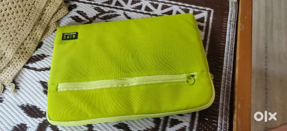 Microsoft laptop with pouch