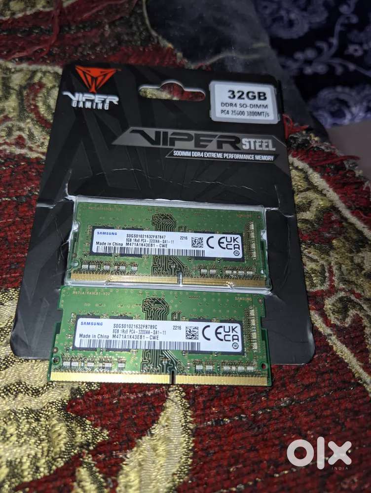 8x2 16gb Samsung 3200 Mhz Ddr4 Laptop Ram CL22