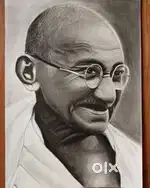 Beautiful Pencil Drawing of Mahatma Gandhi – Home & Office Décor”