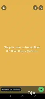 Shop for sale@60 lacs