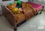 jan_20250526 6x4 wooden bed with branded mattress