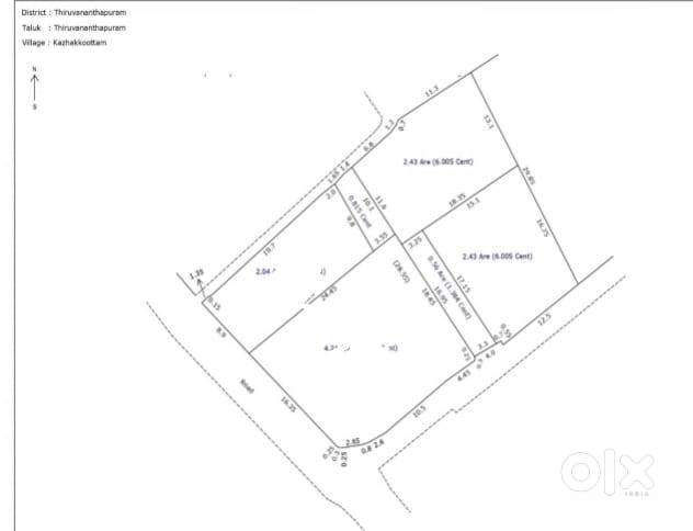 2 Residential Plot For Sale @ Kazhakkuttam -