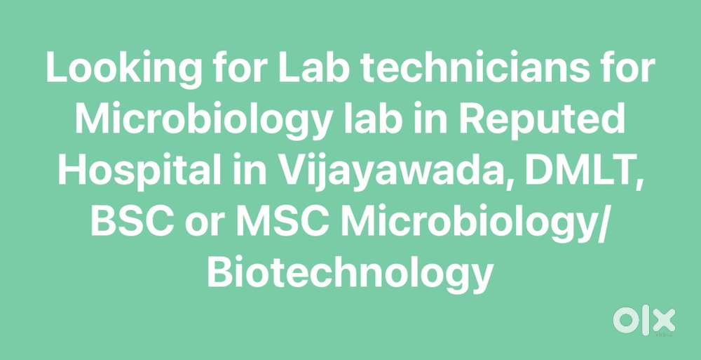 Need Lab Technecians for Hospital Lab