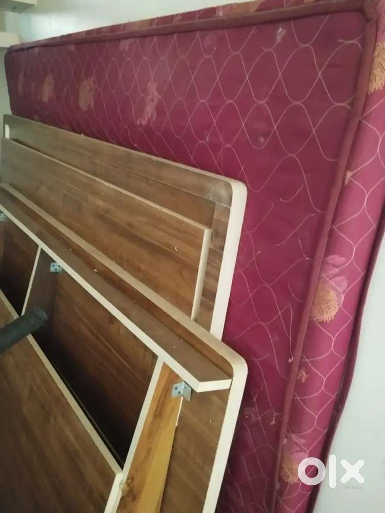 Double bed with mattress