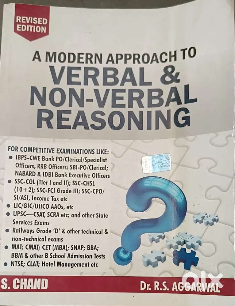 A Modern Approach to VERBAL & NON-VERBAL REASONING Book