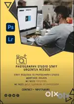 Photography studio staff urgently needed